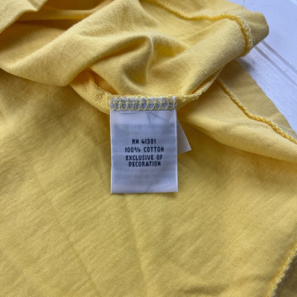 Yellow Polo Ralph Lauren Mens‎ T-Shirt Large 100% Cotton - Picture 4 of 5